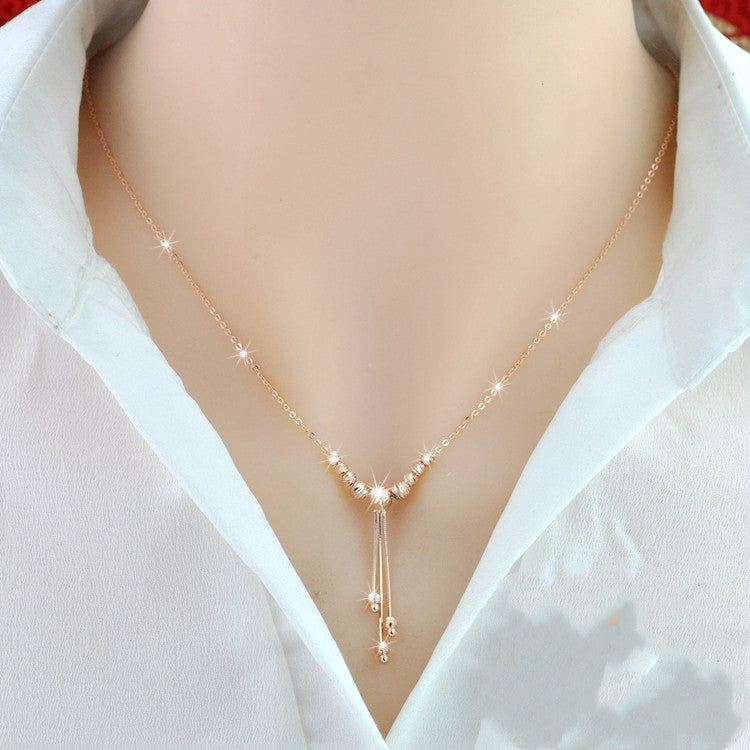 925 Sterling Silver 18K Color Gold Necklace