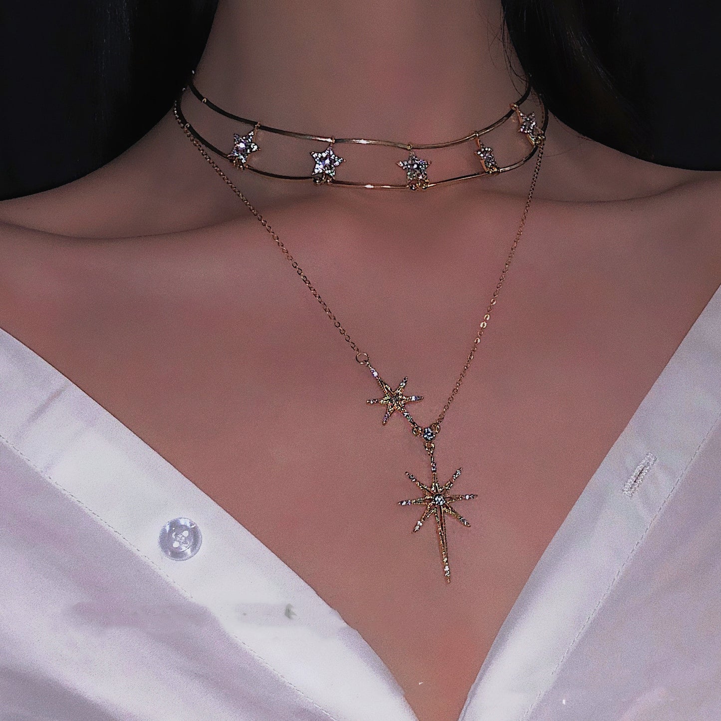 Sexy star clavicle chain