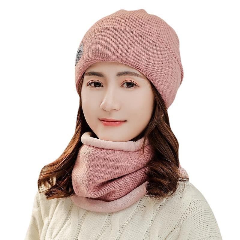 Hat Female Winter Leisure Cycling Warm Velvet Padded Thickened