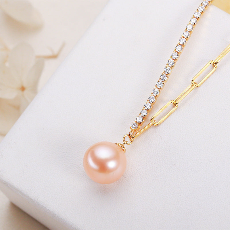 Perfect Circle Simple Pearl Necklace For Women