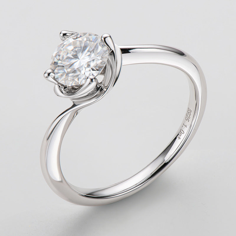 Fashion Bud 1 Carat Moissanite Ring