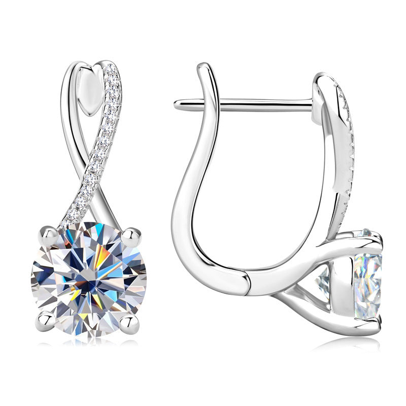 Fashion Diamond High-grade S925 Sterling Silver Earrings