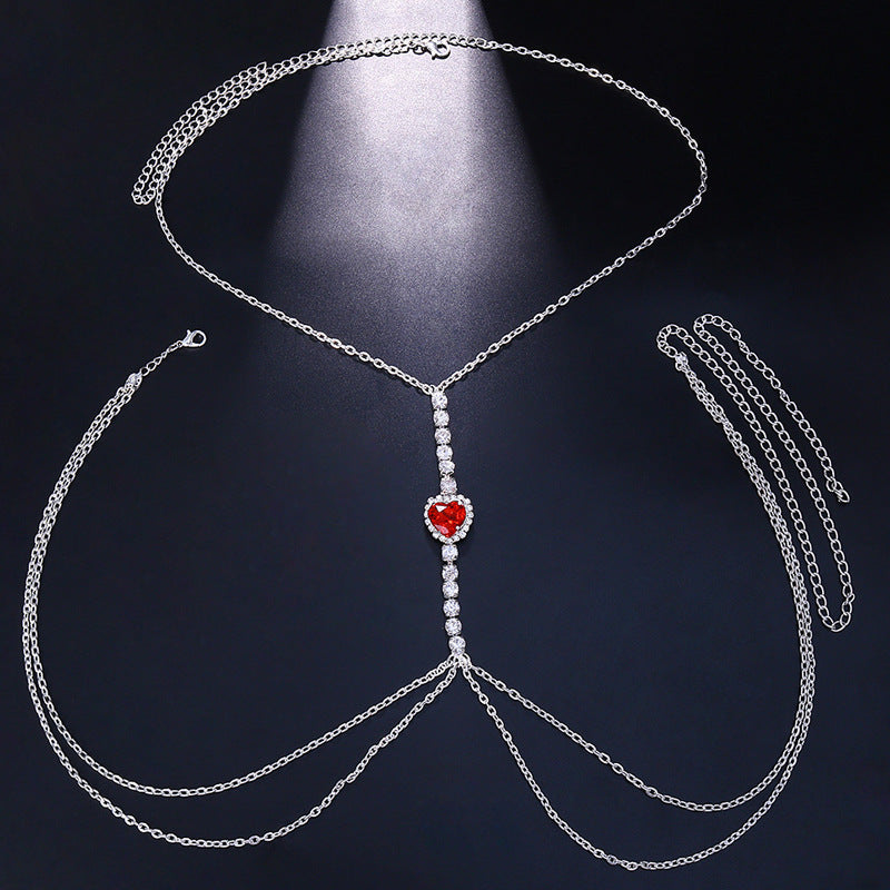 Personality Simple Rhinestone Body Chain