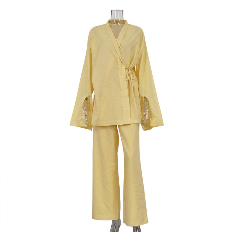 Women's Trousers Casual Two-piece Suit Homewear Can Be Worn Outside