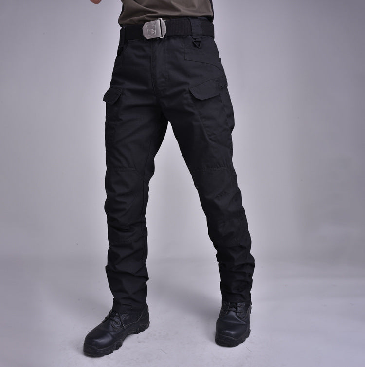 Tactical Pants Plaid Fabric IX9 City Military Fans Multi-pocket Overalls