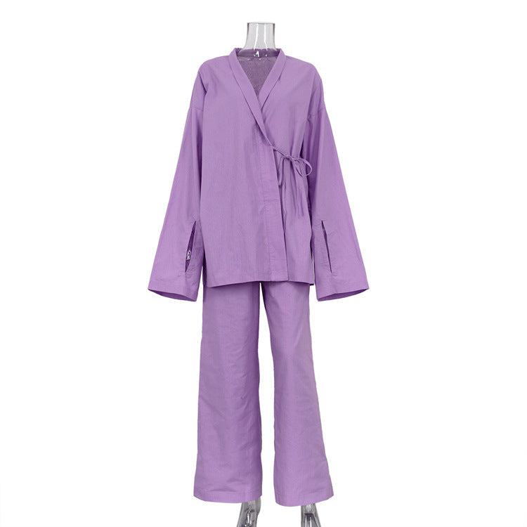 Women's Trousers Casual Two-piece Suit Homewear Can Be Worn Outside