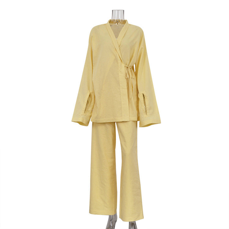 Women's Trousers Casual Two-piece Suit Homewear Can Be Worn Outside