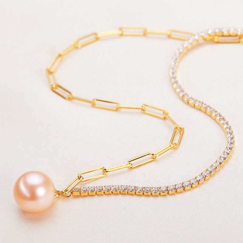 Perfect Circle Simple Pearl Necklace For Women