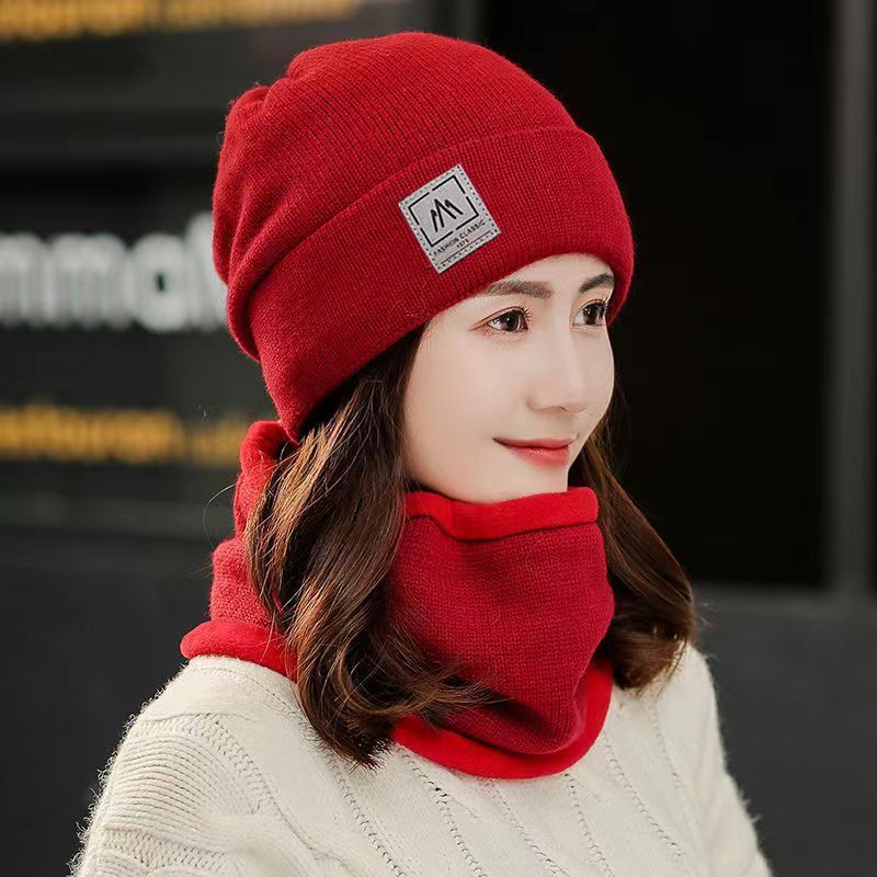 Hat Female Winter Leisure Cycling Warm Velvet Padded Thickened