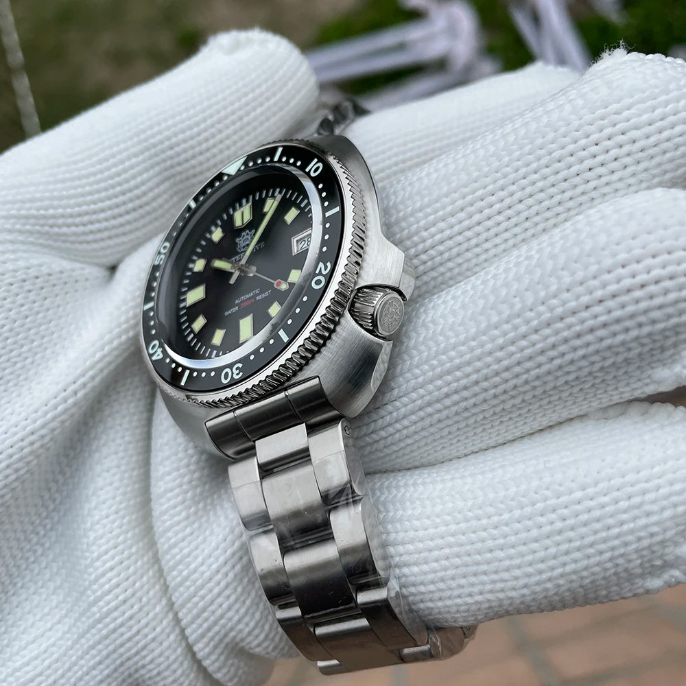 200M Waterproof Automatic Watch Sapphire Crystal Stainless Steel NH35 Mechanical Dive Watch For Men STEELDIVE SD1970 V2 (10-12 days delivery time to worldwide-10 USD Shipment fees-No DHL for this product-VERY HIGH QUALITY BRABD)