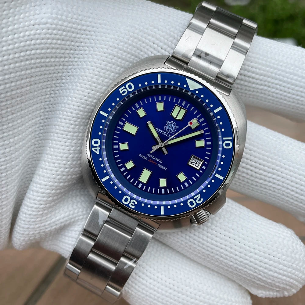 200M Waterproof Automatic Watch Sapphire Crystal Stainless Steel NH35 Mechanical Dive Watch For Men STEELDIVE SD1970 V2 (10-12 days delivery time to worldwide-10 USD Shipment fees-No DHL for this product-VERY HIGH QUALITY BRABD)