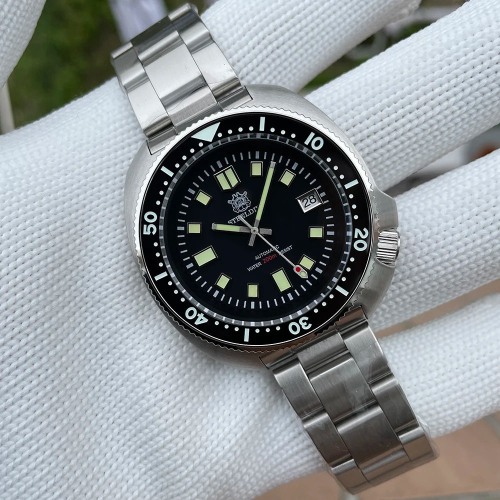 200M Waterproof Automatic Watch Sapphire Crystal Stainless Steel NH35 Mechanical Dive Watch For Men STEELDIVE SD1970 V2 (10-12 days delivery time to worldwide-10 USD Shipment fees-No DHL for this product-VERY HIGH QUALITY BRABD)