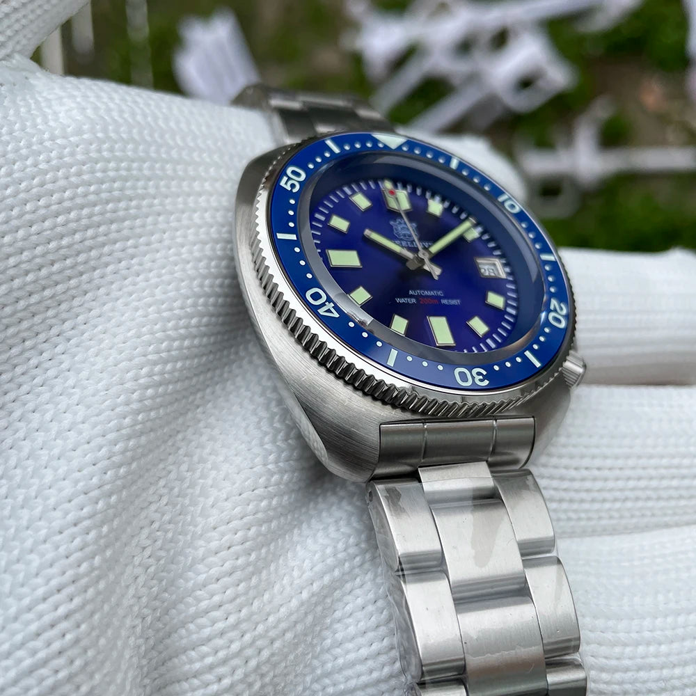 200M Waterproof Automatic Watch Sapphire Crystal Stainless Steel NH35 Mechanical Dive Watch For Men STEELDIVE SD1970 V2 (10-12 days delivery time to worldwide-10 USD Shipment fees-No DHL for this product-VERY HIGH QUALITY BRABD)