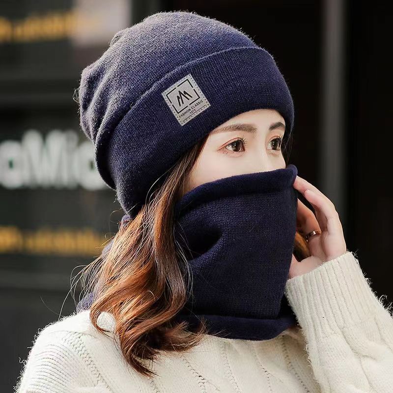 Hat Female Winter Leisure Cycling Warm Velvet Padded Thickened