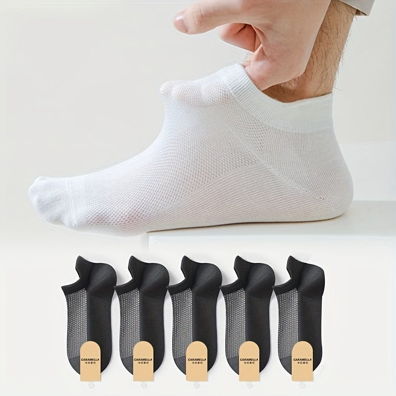 Five Pairs Of Soft, Comfortable, Breathable, Sweat-wicking Socks Provide A Great Experience For Men's Daily Wear And Are Very Practical