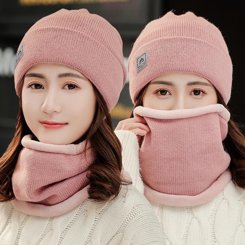 Hat Female Winter Leisure Cycling Warm Velvet Padded Thickened