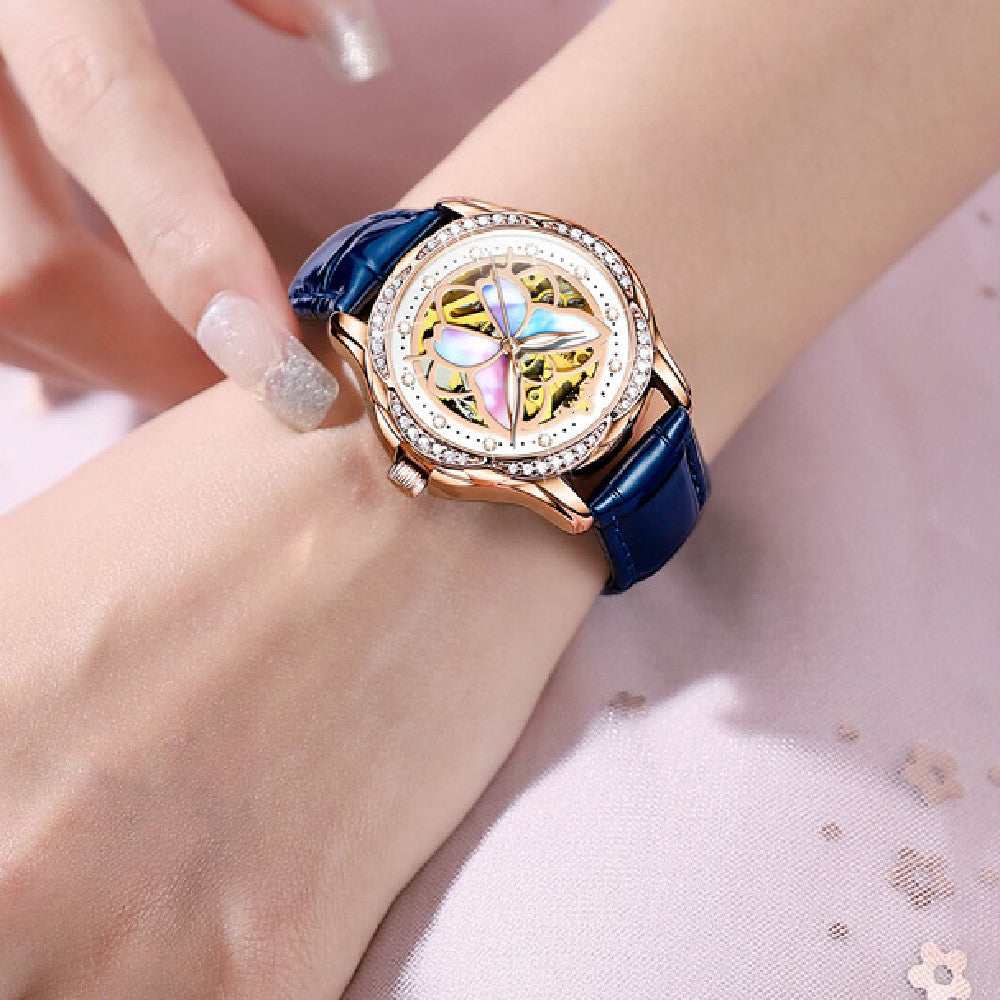 Women's Hollowed Out Mechanical Watch