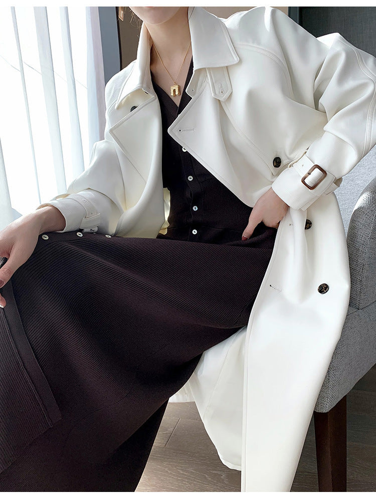 British Style Temperament Loose Coat Women