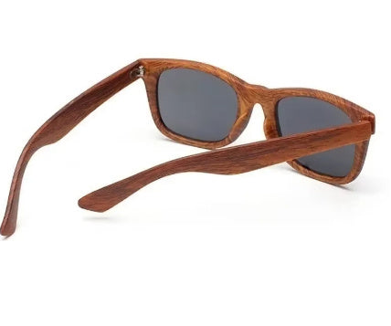 Retro Rice Nail Plastic Wood Grain Sun Glasses